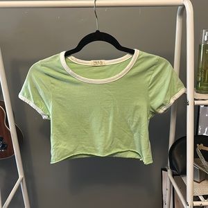 Jolie and Joy green crop top